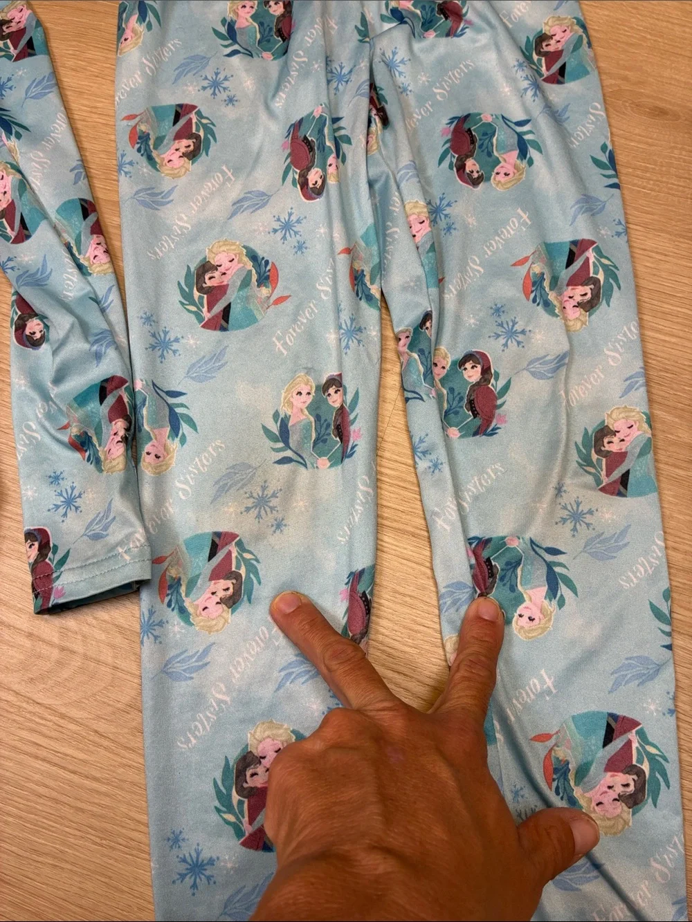 Cuddl Duds Long Underwear Disney Frozen Pajama Set Long Sleeve Top & Pants